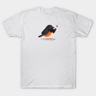 Towhee bird in love T-Shirt